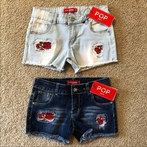 Girls POP Jean Shorts